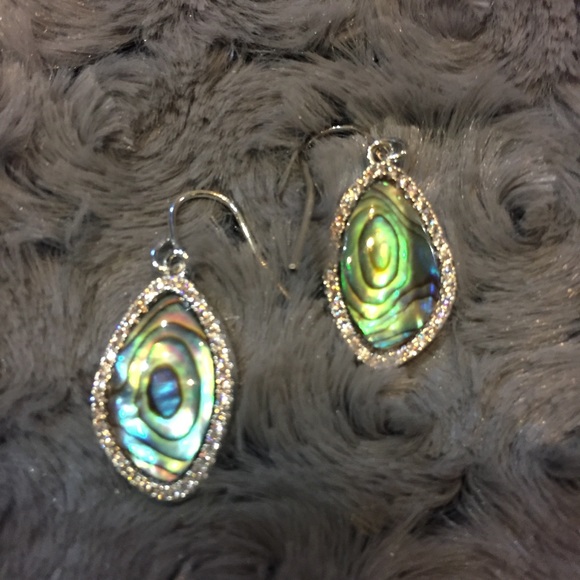 Jewelry - 2 for $25! Abalone and crystal earrings. NWT